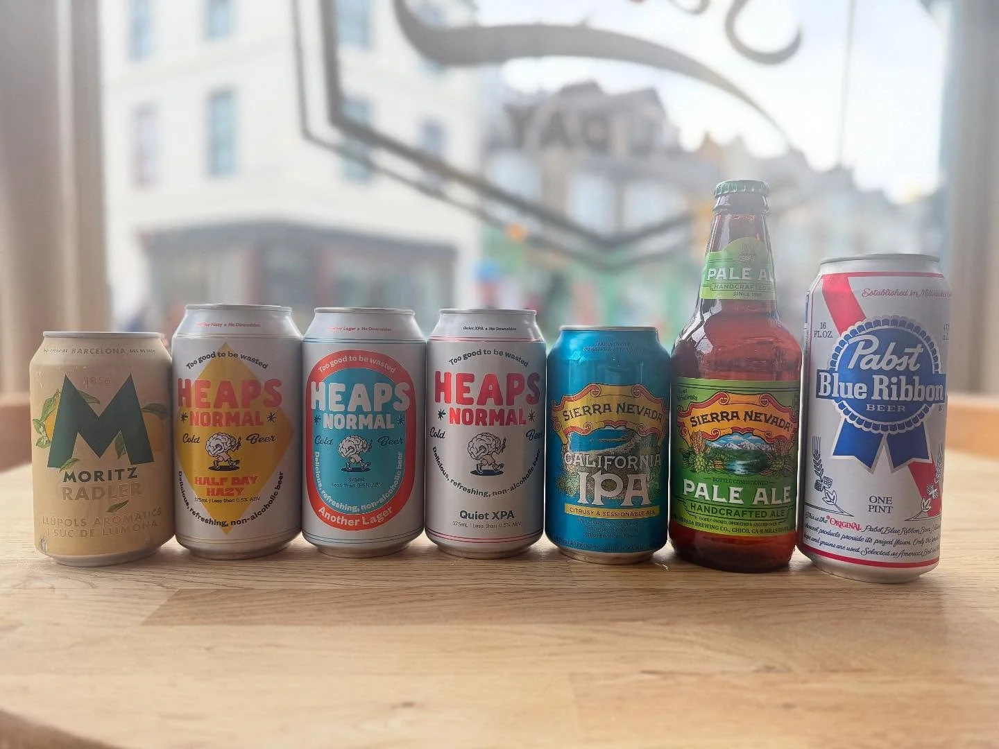 We&rsquo;ve had a little fridge shuffle &amp; have some new beers for you to try! Firstly, from @heapsnormal a new range of alcohol free (they&rsquo;re banging), a new radler from Moritz and some old favourites from @sierranevada 🍻
