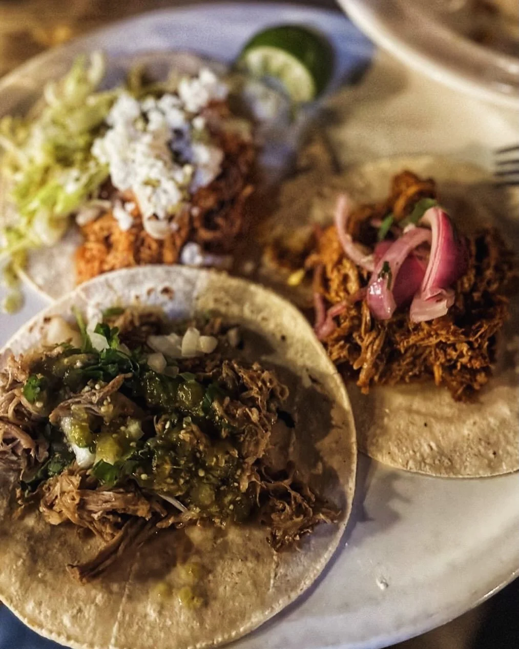 It&rsquo;s taco time! Tomorrow night from 5pm. We still have tables available between 17:00 and 18:00, 18:15 and after 20:00. Please make a booking using the link in bio!

🌮Tacos &amp; Vegan Tacos
🍗🐟 Habanero Wings &amp; Sea Bream Ceviche
🍻Drinks