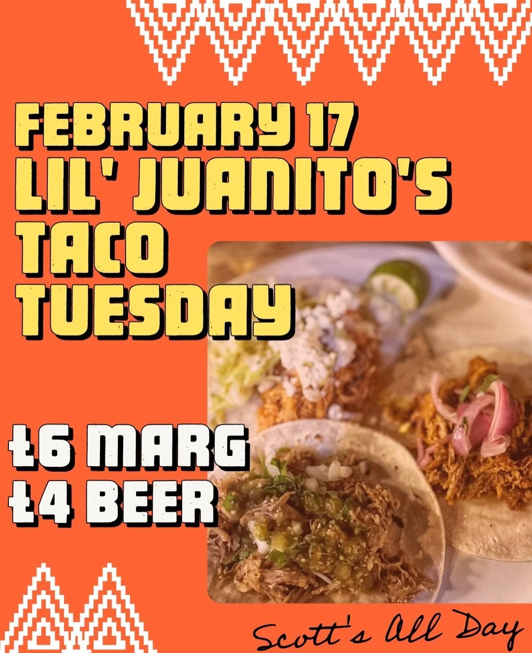 So nice we&rsquo;re doing it twice 🌮
Next Taco Tuesday: Tuesday 17th February.

We&rsquo;ll be running Taco Tuesday every other Tuesday until the end of March, then we&rsquo;ll decide how often it sticks around (your attendance may influence this 👀