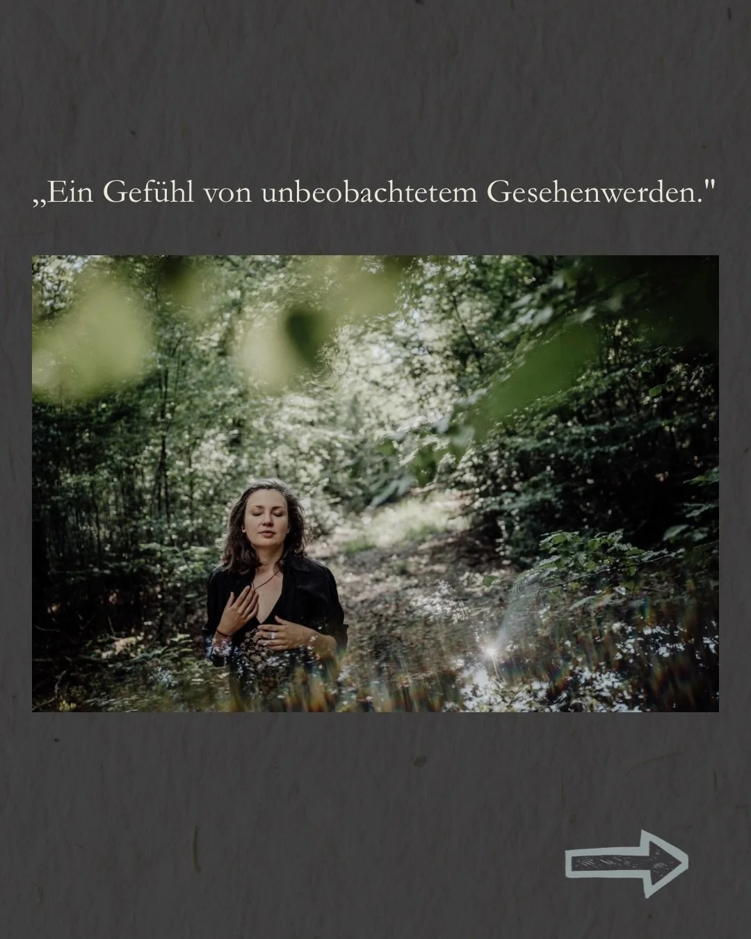 &bdquo;Ein Gef&uuml;hl von unbeobachtetem Gesehenwerden.&rdquo;

Das ist es, was @tiziamacia.webspaces nach unserem Treffen beschrieben hat.

Das Gef&uuml;hl!!!

Tizia ist Mentorin f&uuml;r Webseiten und Branding. (Ohne sie w&auml;re meine Webseite i