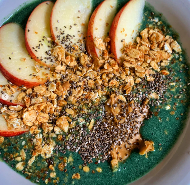 Smoothie Bowl de Spirulina y Banano