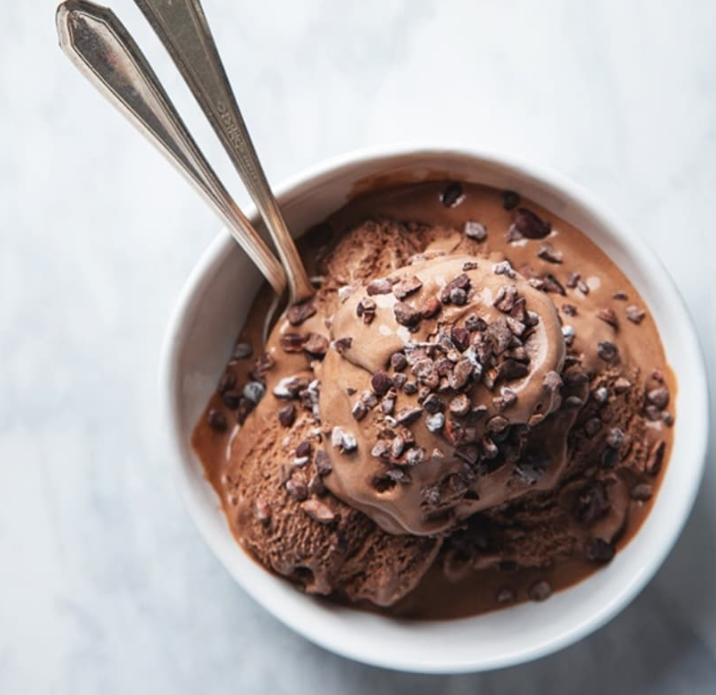 Nice-Cream de Chocolate (Helado Vegano de Banano y Cacao)