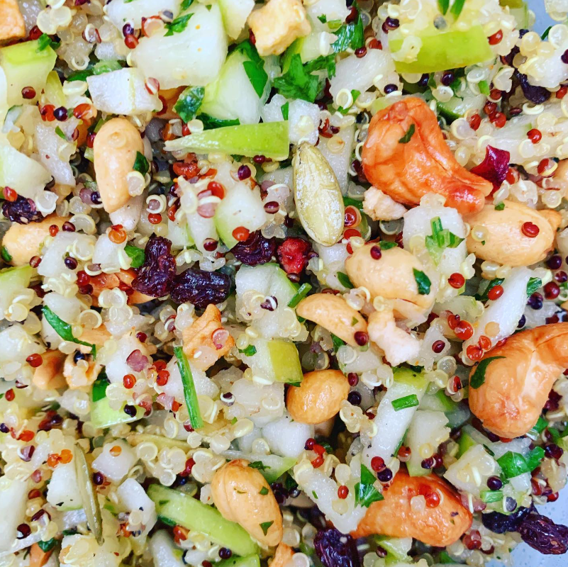 Ensalada de Quinoa con Manzana Verde