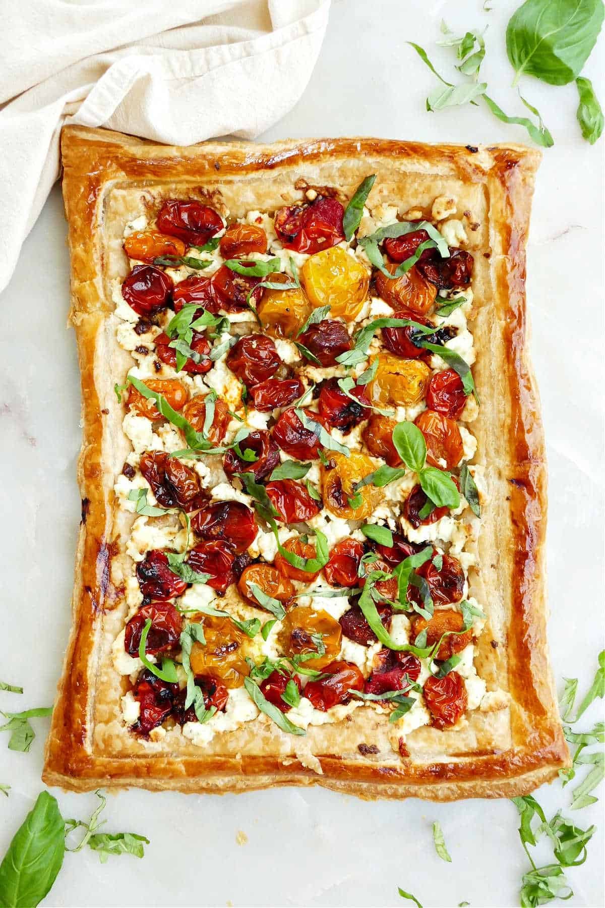 Tarta de Tomates Cherry Asados