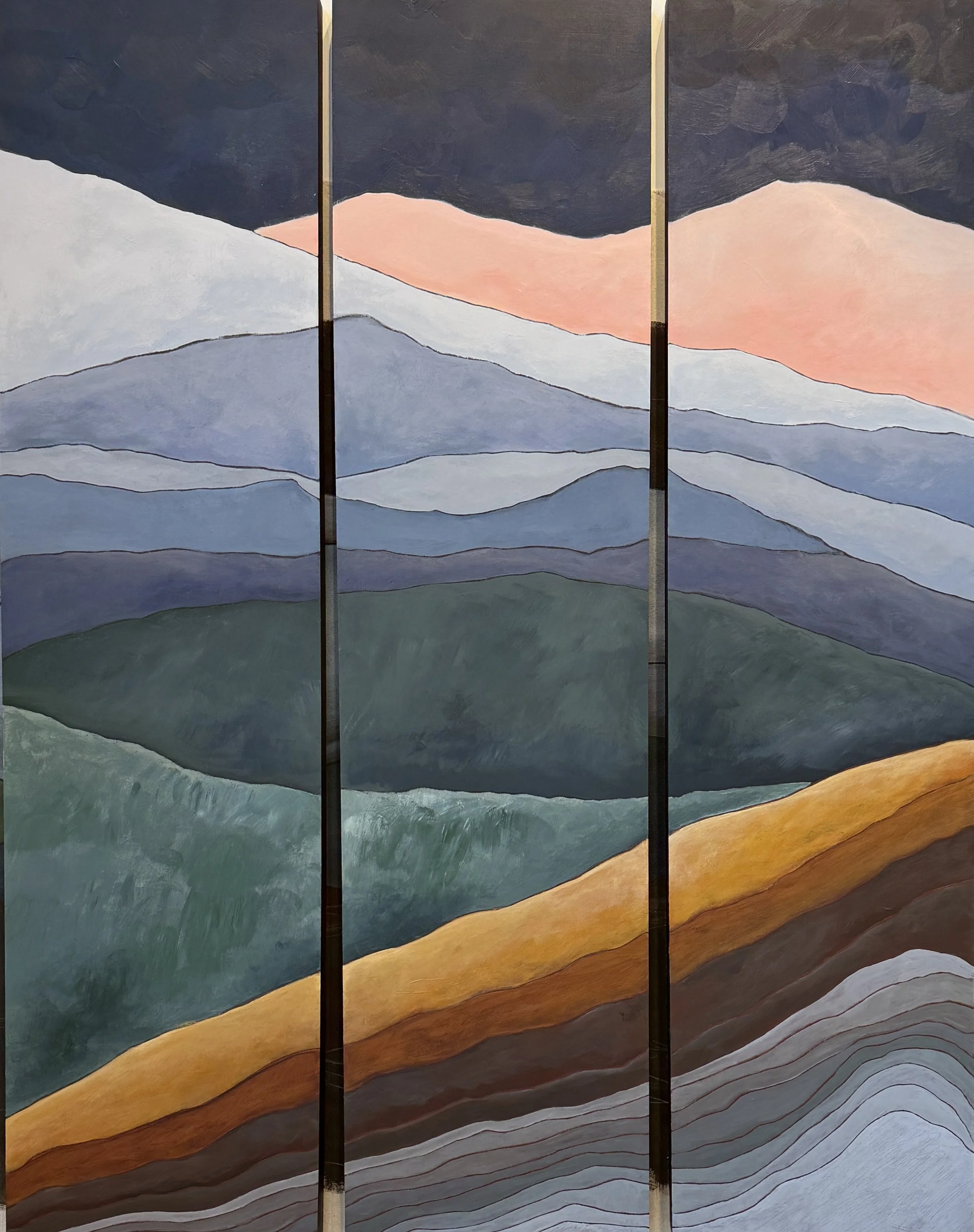 SOLD Blue Mountain in Autumn 36in X 48in
