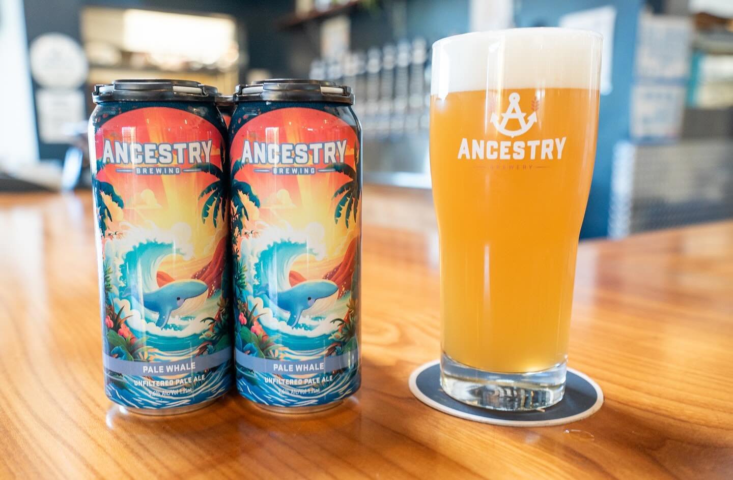 A Blast from the Past!!! Pale Whale makes its return and this time in cans. An unfiltered pale ale made with wheat with citrusy grapefruit notes from the Amarillo and Ekuanot. Come try it in the tap room, these will be shipping to stores next week. ?