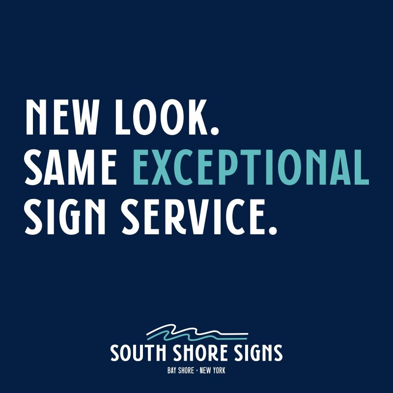 We are excited to announce a new look to South Shore Signs with a brand refresh, an updated website, and revamped social media channels to help support #longisland with all things #signage in 2024 and beyond!