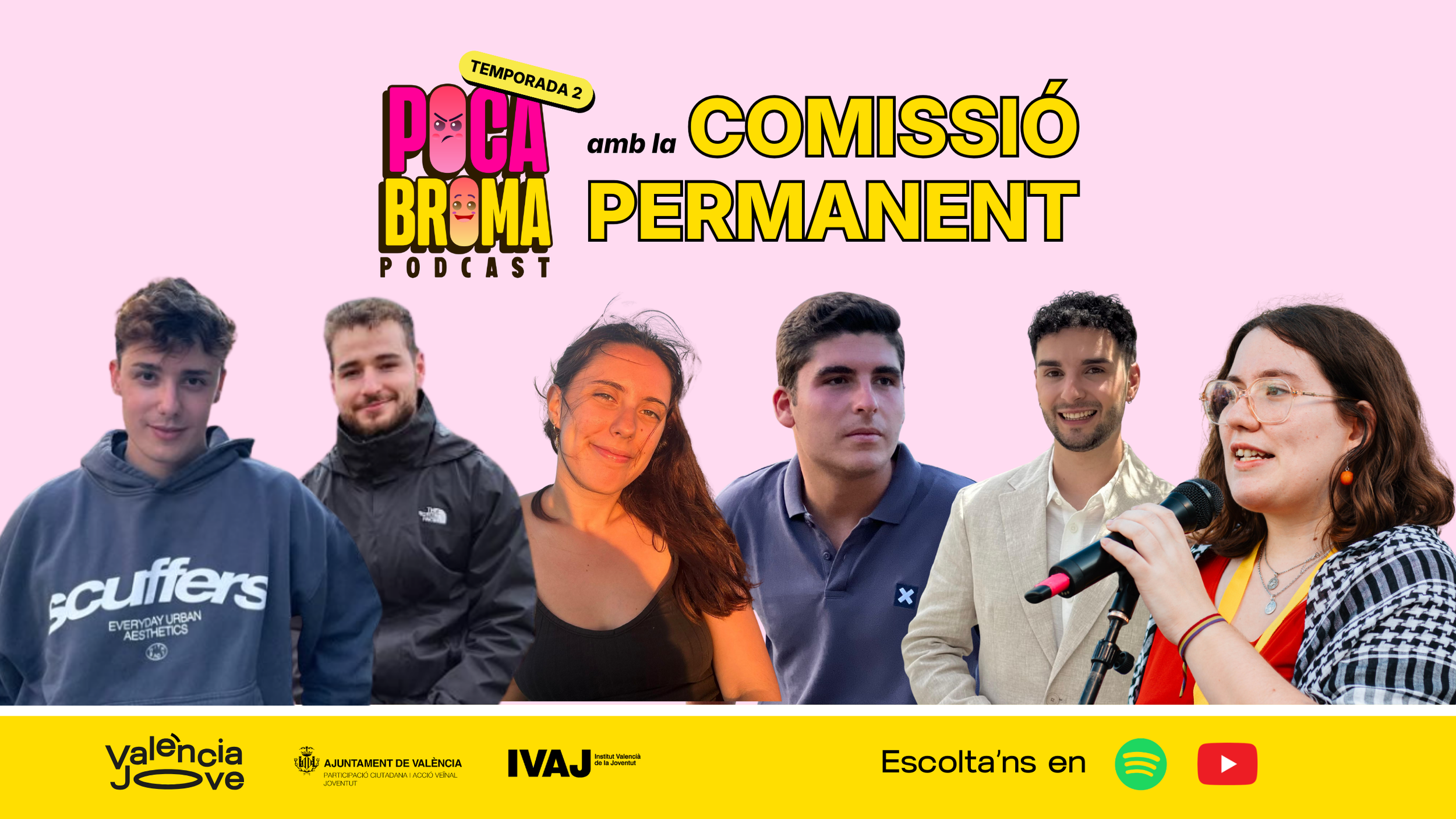 Torna Poca Broma! El podcast del Consell de la Joventut de València estrena la seua segona temporada amb la Comissió Permanent
