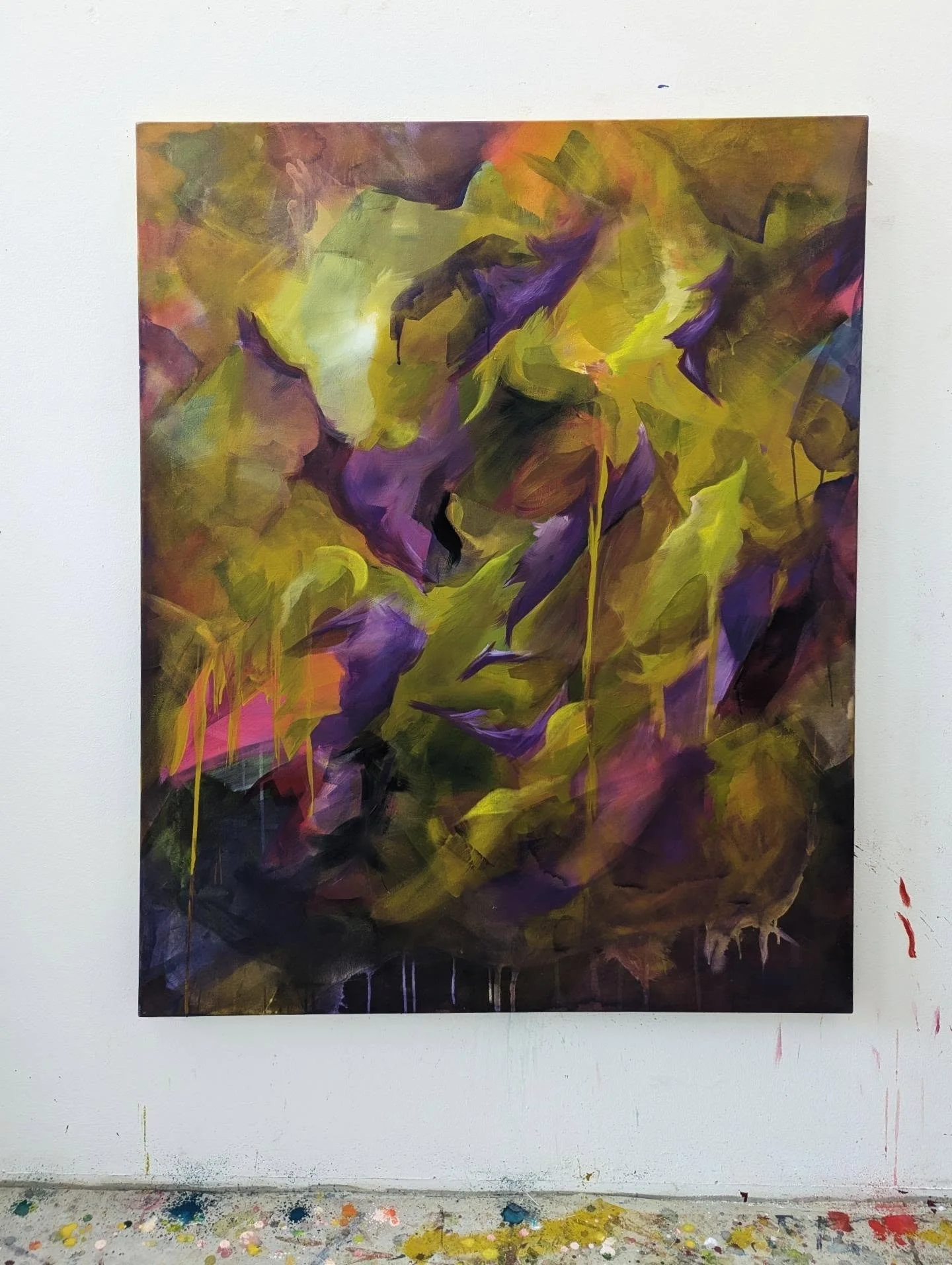 Man denkt, man hat ein gro&szlig;es Bild gemalt, bis man eins malt, was noch gr&ouml;&szlig;er ist und dann denkt man: Wie s&uuml;&szlig; ein beeeeebi!