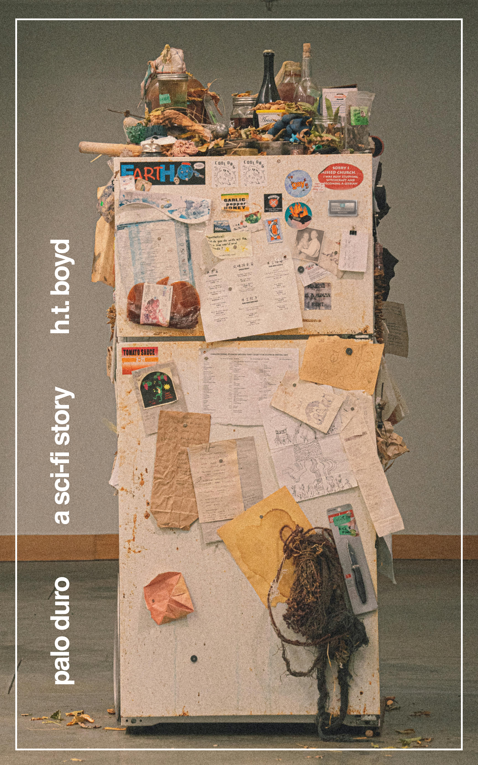 Black and white photo of a couple dancing, with text overlay "A Sci-Fi Story Palo Duro H.T. Boyd."
