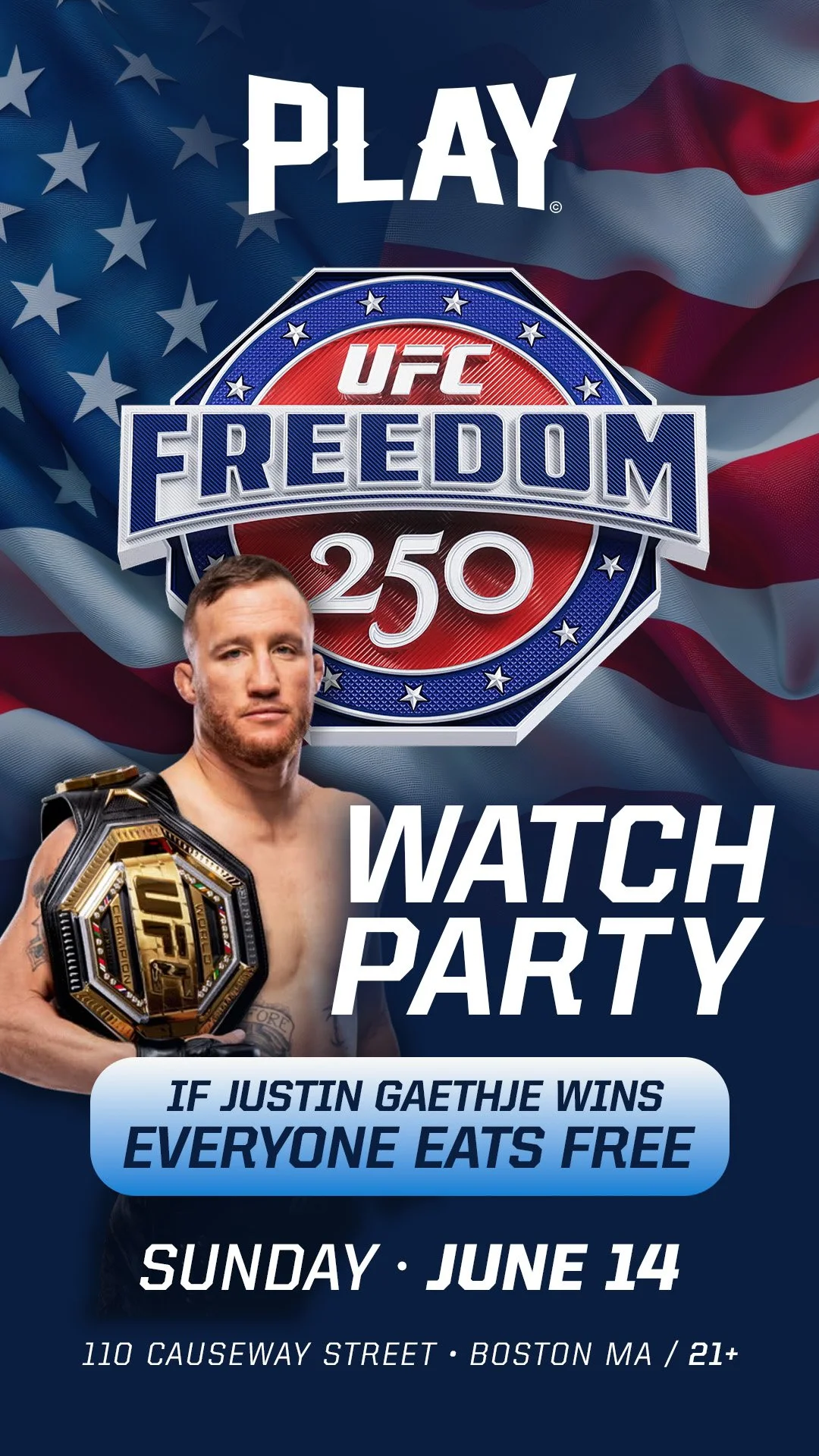 If Justin wins - you eat FREE