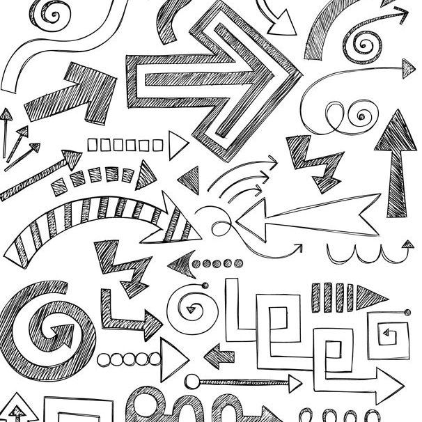 PL Scribble Arrows Black - 4 Week Wait