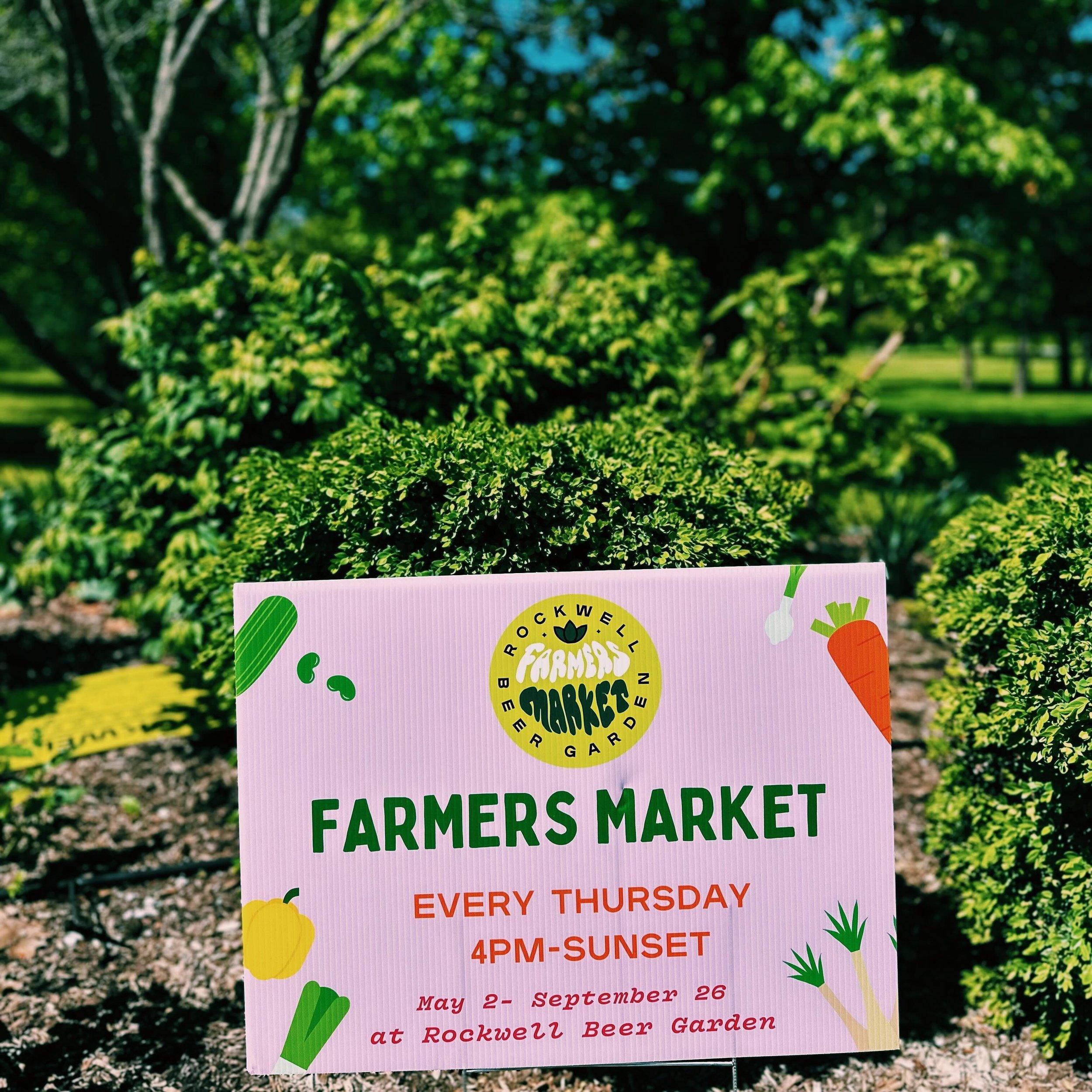 ONE MORE WEEK!! and our @rwbgfarmersmarket is back! We can&rsquo;t wait to see you! Plan out all your weekly needs and grab from local farms and vendors 🥬