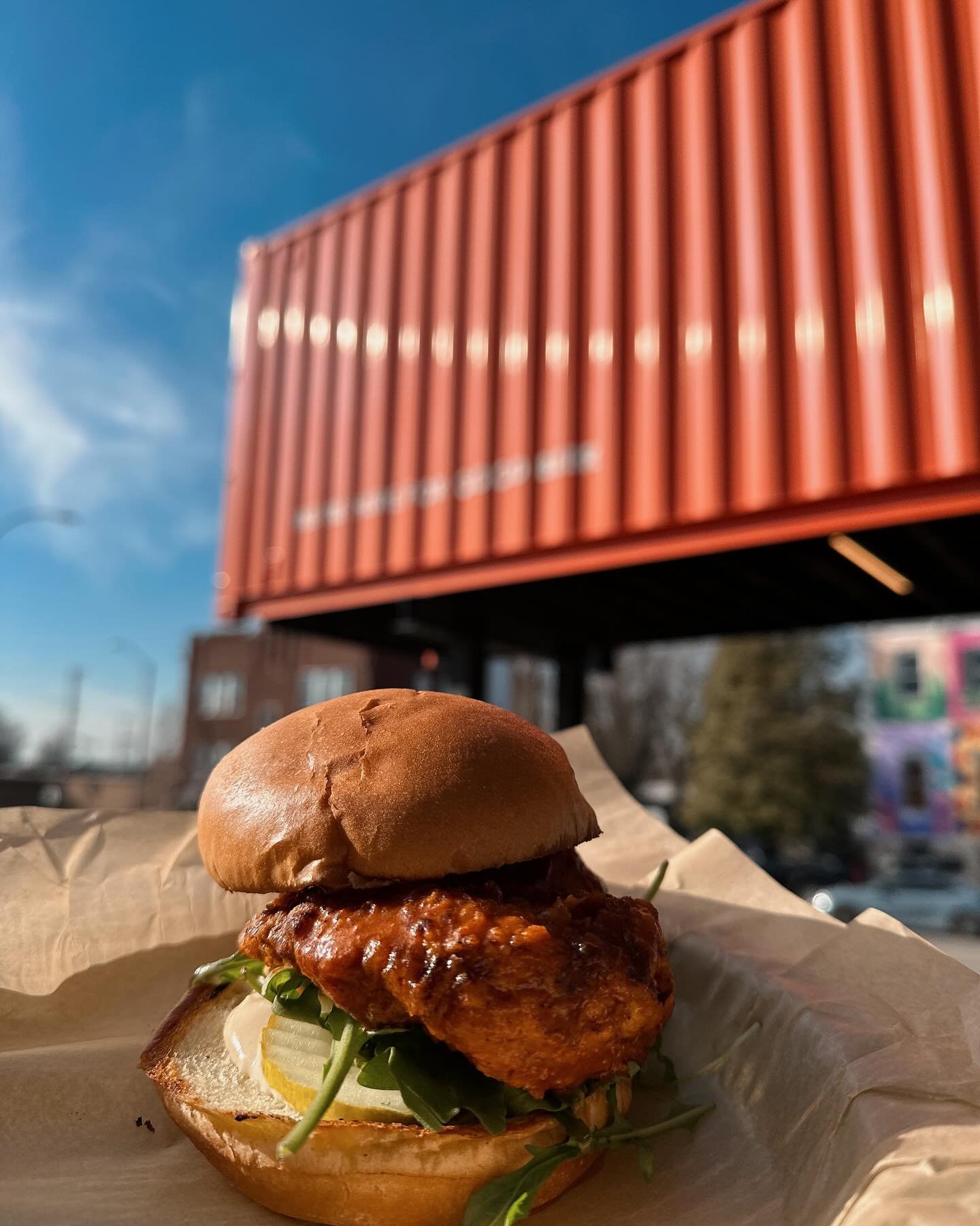 Our hand battered buffalo chicken sando is the perfect Sunday treat
