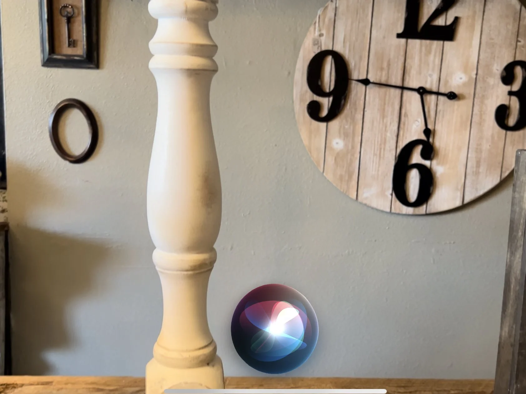 TALL WOODEN CANDLESTICK