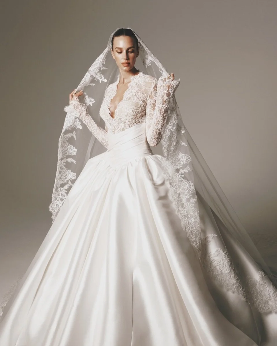 The dress of your dreams is waiting for you! 🤍✨ Nicole + Felicia Couture Newest FW26 collection is now available in store!.

Say yes!&hellip; BOOK NOW! #kinsleycouturebridal #california #bride