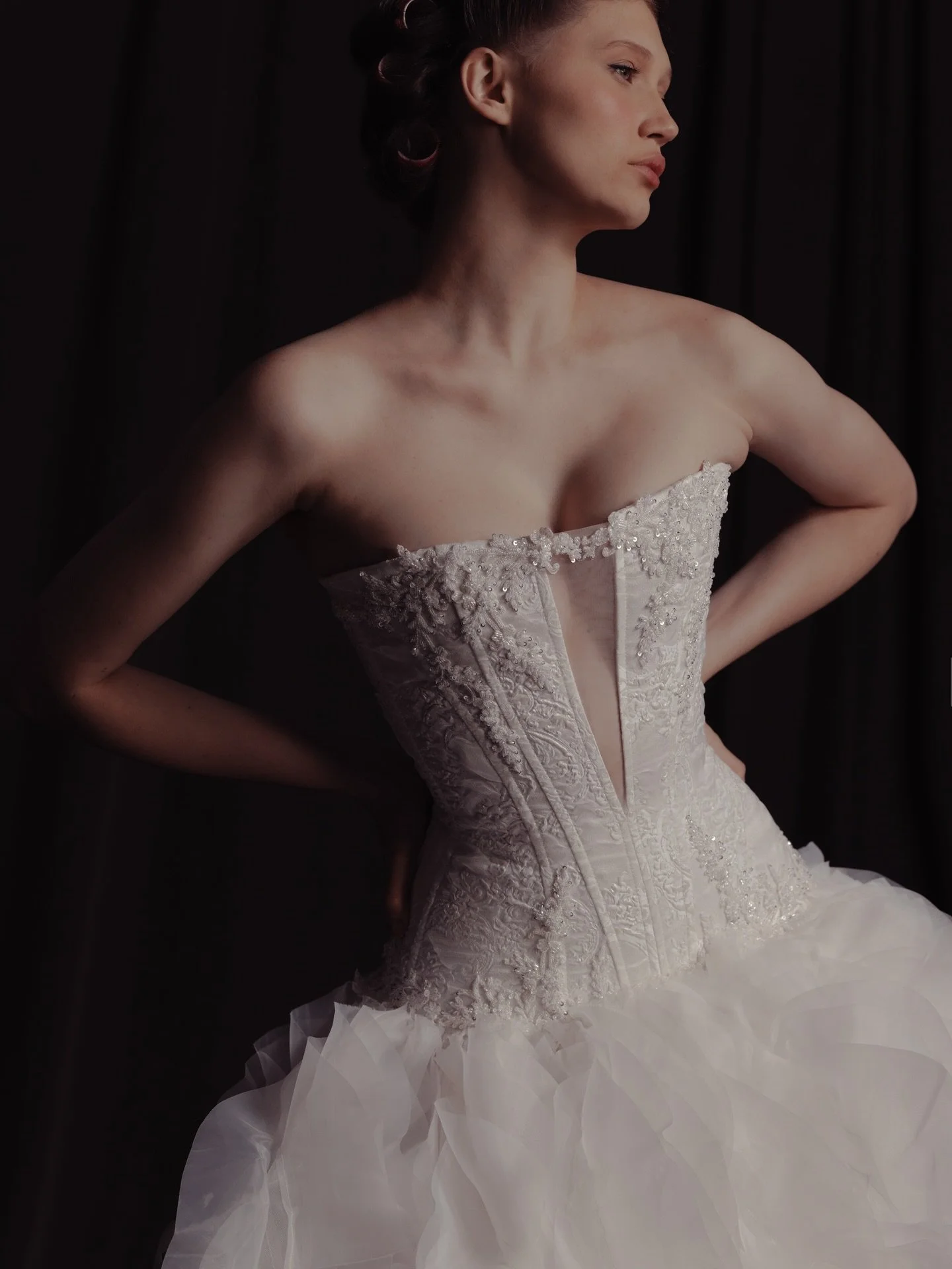 BARBARA✨🤍 Say yes to your dream wedding dress! 🖤 Indulge in the Classic &amp; Timeless looks by Kim Kassas Couture ✨&hellip; BOOK YOUR APPOINTMENT NOW!

#kinsleycouturebridal #california #bride #fashion #bridal wedding weddinginspiration weddingdre