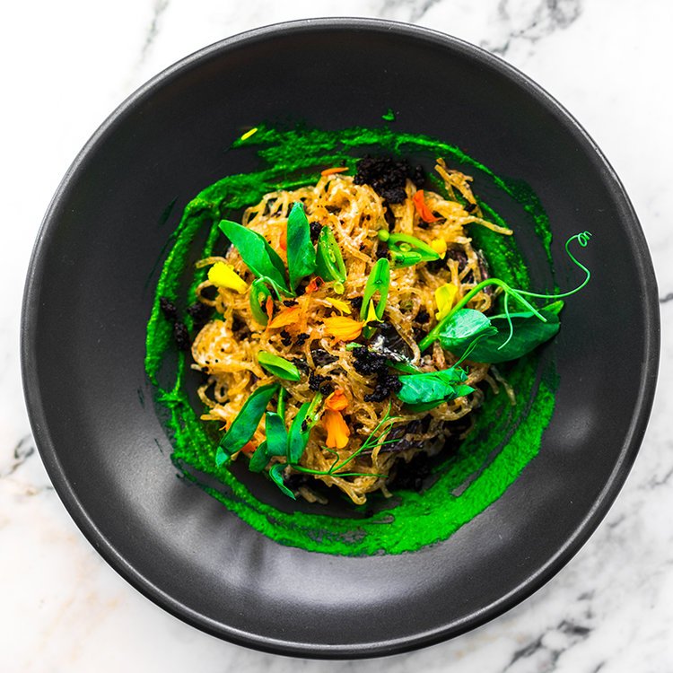 PFW+KELP+NOODLE+CACIO+E+PEPE.+SNAP+PEAS.+PEA+SPROUTS.+CRISPY+OIL+CURED+OLIVES.+GF+AF--.jpg