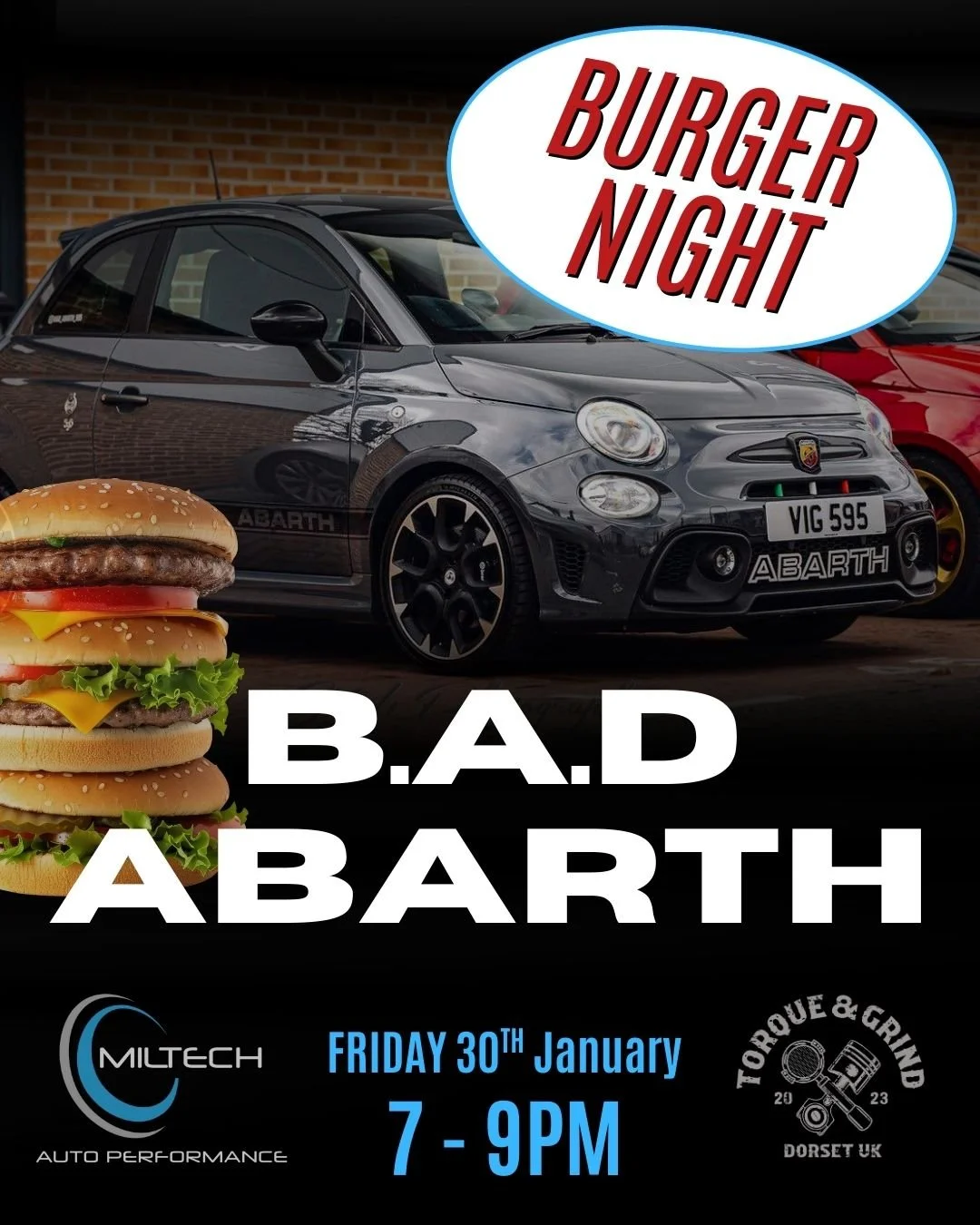B.A.D Abarth Burger Night