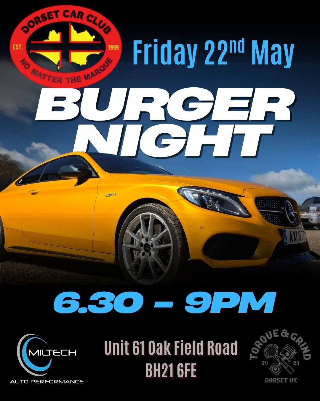 Dorset CC Burger Night