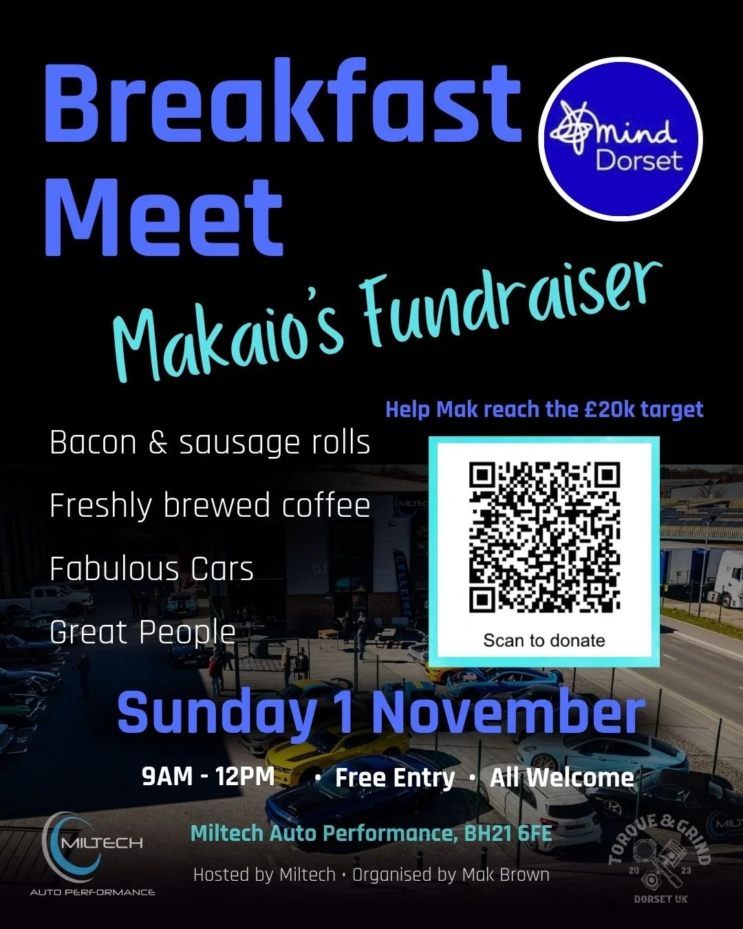 Breakfast Car Meet – Dorset Mind Fundraiser