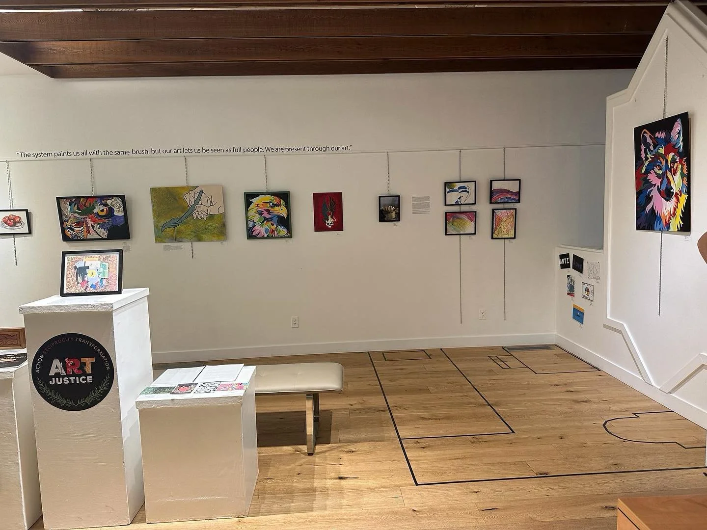 The Gallery in Queen&rsquo;s Park, New West. Opening on Thursday, May 9th @ 6 pm. 

What are the black lines on the floor, you might wonder. That&rsquo;s the average size of a prison cell in Canada. Come witness the powerful work being made by artist