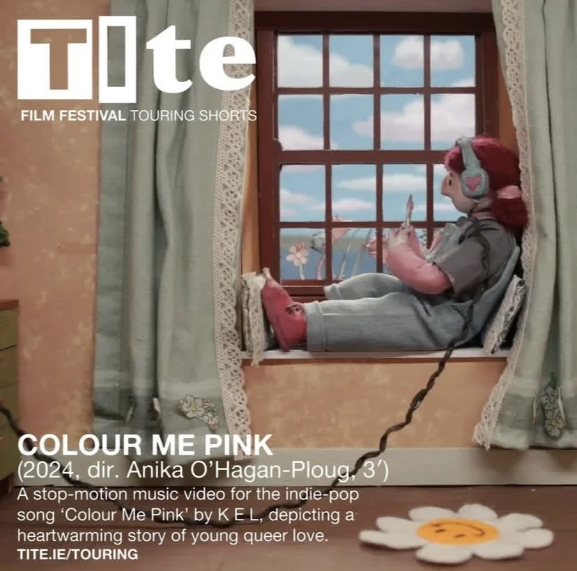 Promotional Poster of Colour Me Pink, stop-motion music video directed by Anika O'Hagan Ploug