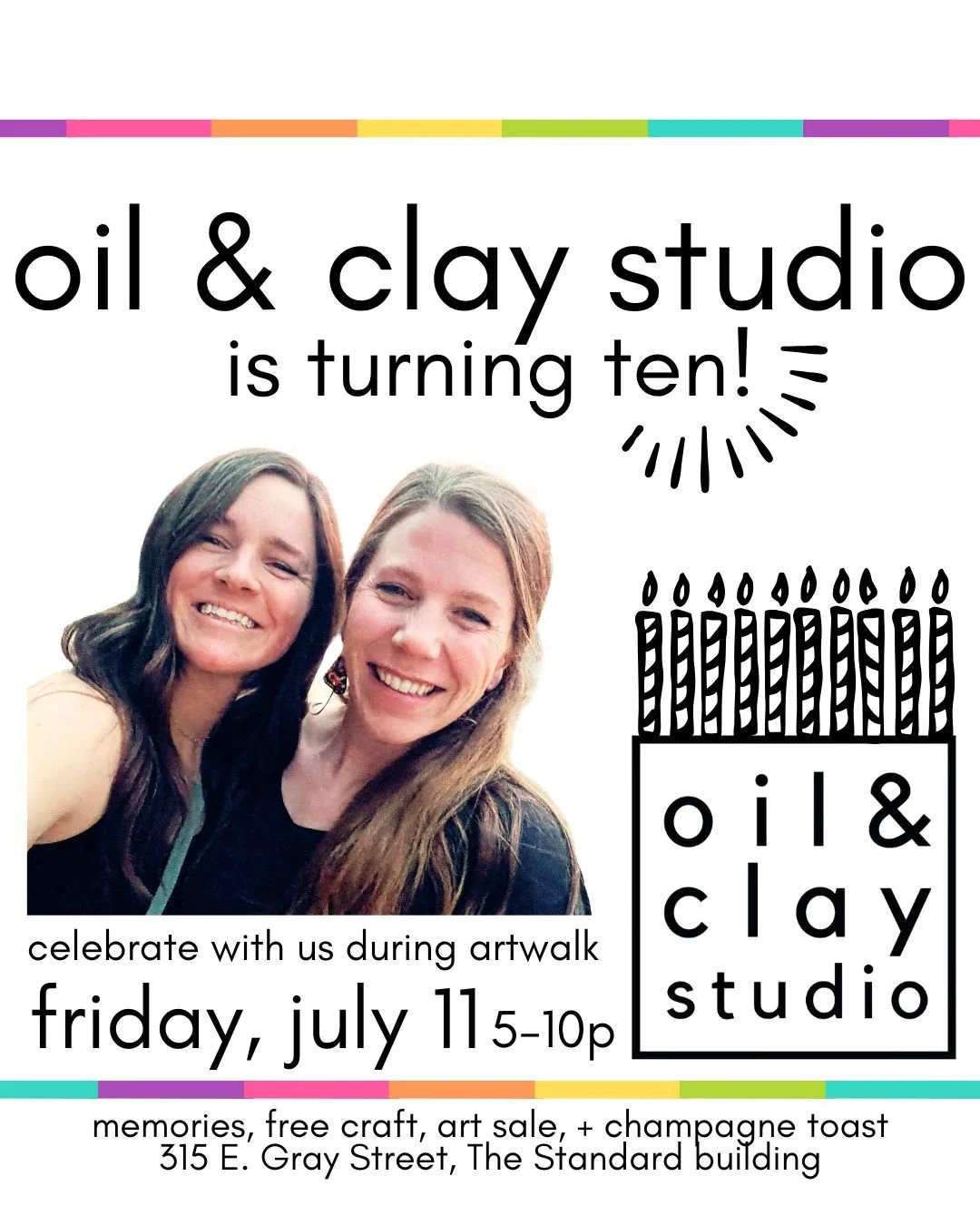 Oil & Clay Studio's 10th Birthday Party