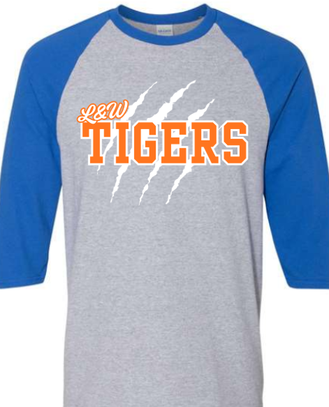 Tigers 3/4 Sleeve Shirt