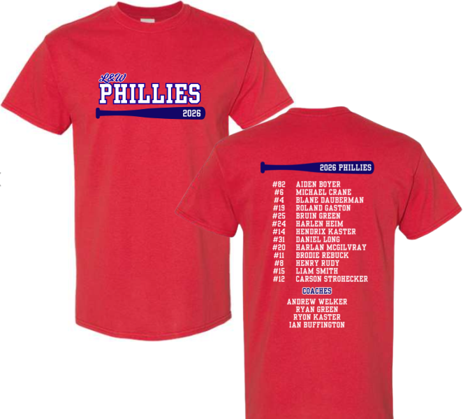 2026 Phillies (Red) Team Shirt