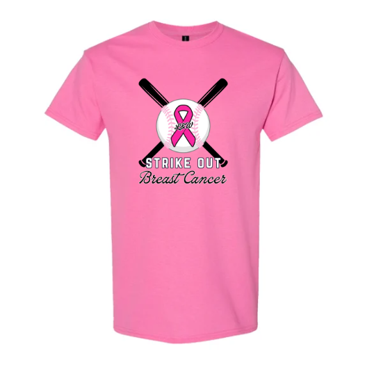 L&W Baseball Breast Cancer Awareness T-Shirt