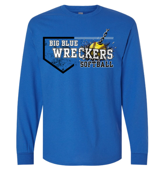 Big Blue Wreckers (Ball Design) Long Sleeve
