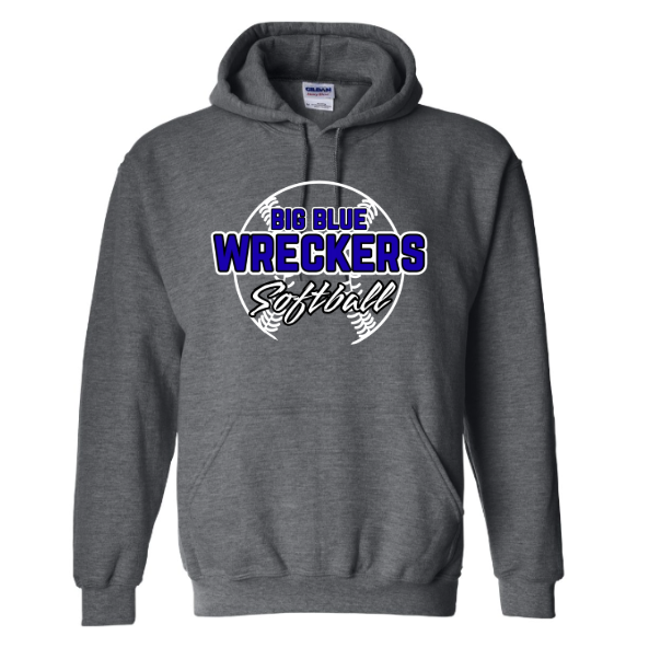 Big Blue Wreckers Softball Hoodie
