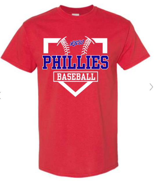 L&W Phillies Baseball T-Shirt