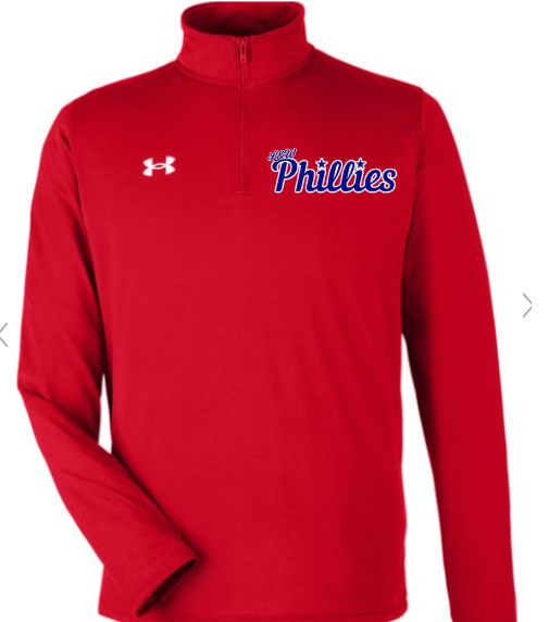 UA Men's 1/4 Zip - Phillies (Red)
