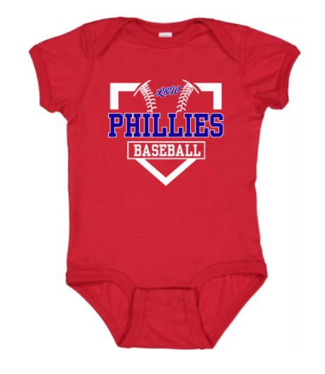 L&W Phillies (Red) Onesie