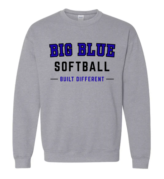 Big Blue Softball Crewneck