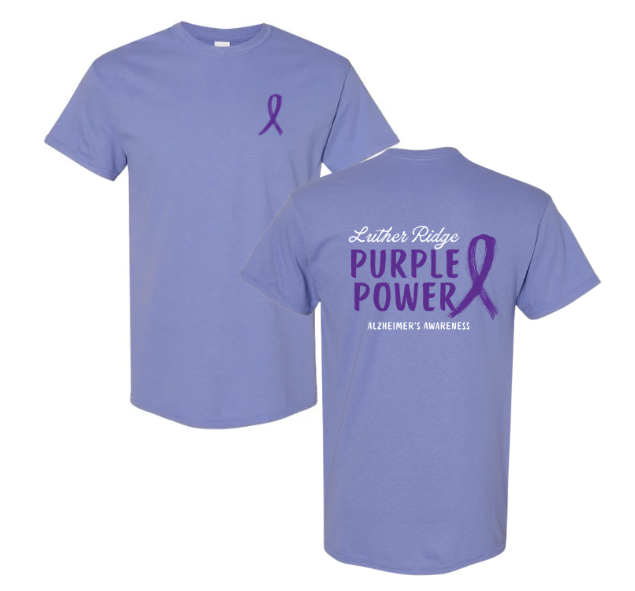Luther Ridge - Alzheimer's Walk (Purple Power) T-Shirt