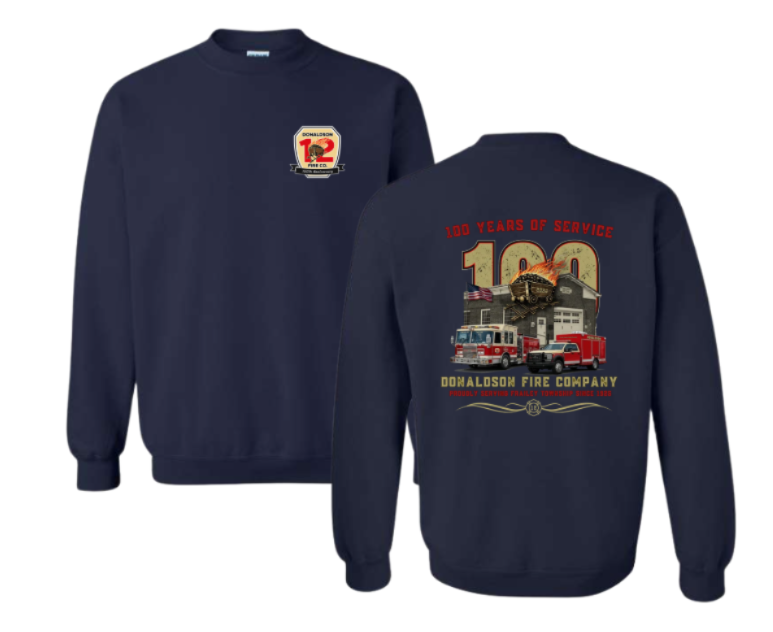 Donaldson Fire 100th Anniversary Crewneck