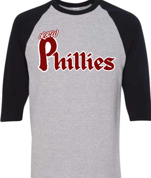 Phillies (Blue) 3/4 Sleeve Shirt