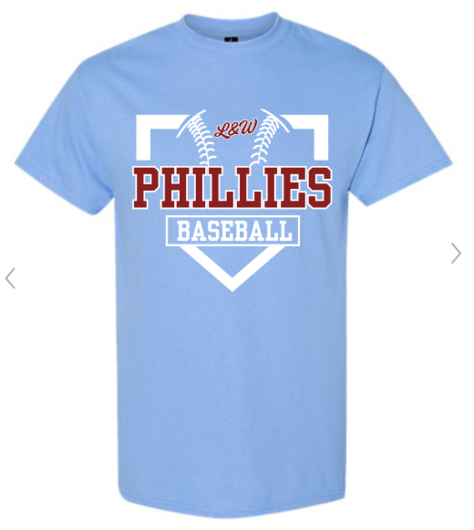 L&W Phillies (Blue and Maroon) Baseball T-Shirt