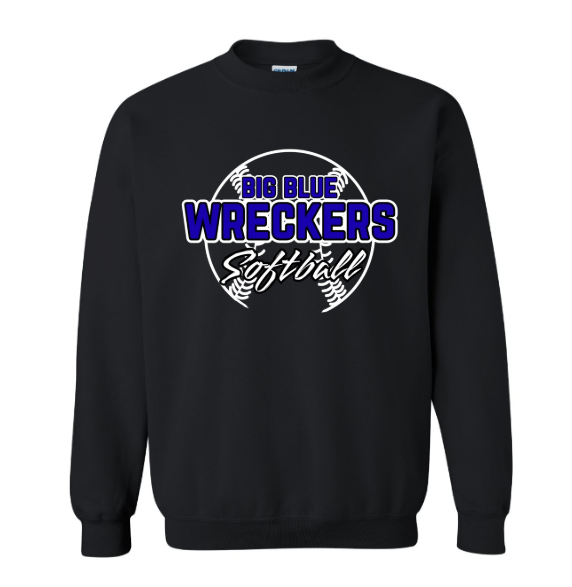 Big Blue Wreckers Softball Crewneck