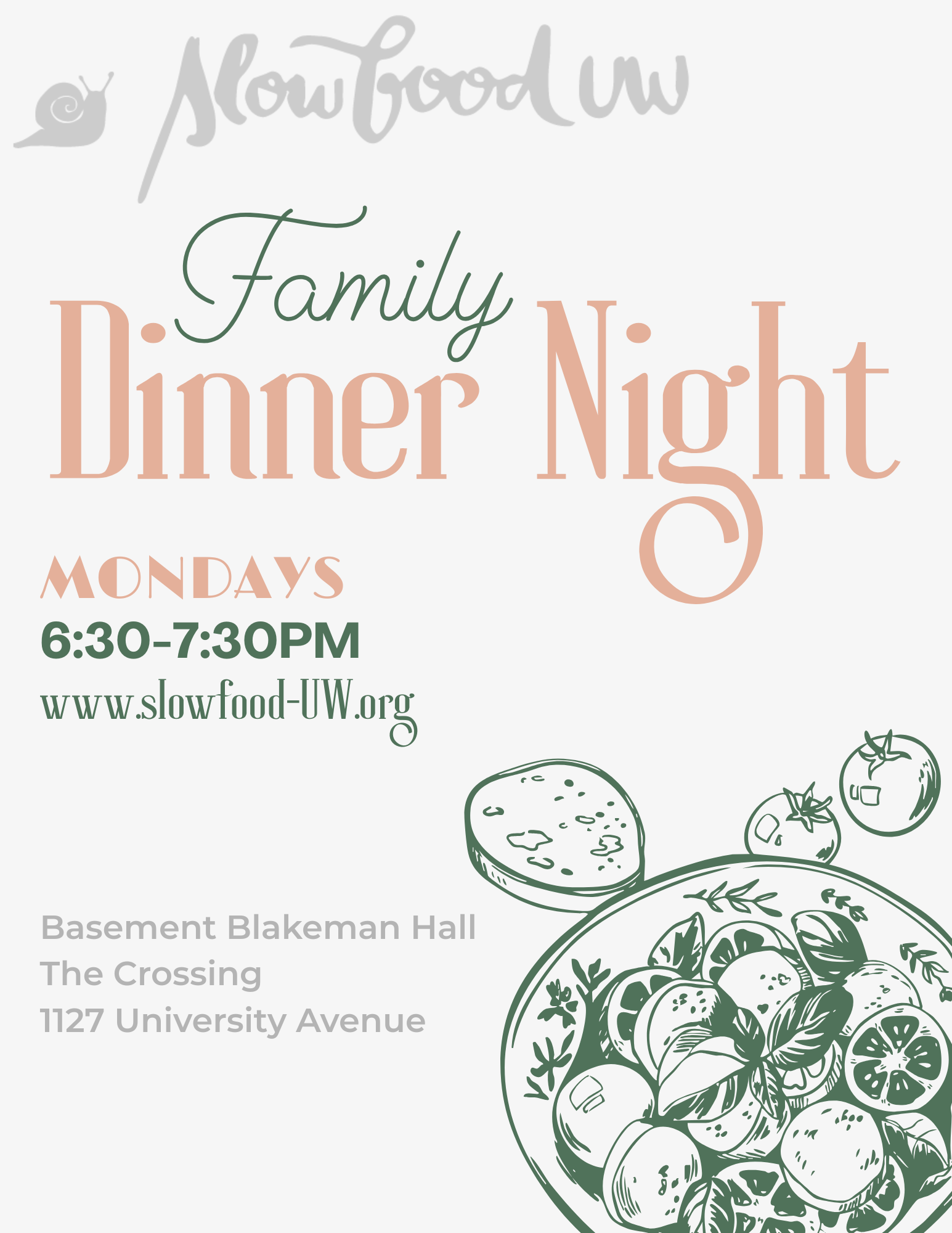 Slow Food Family Dinner Night