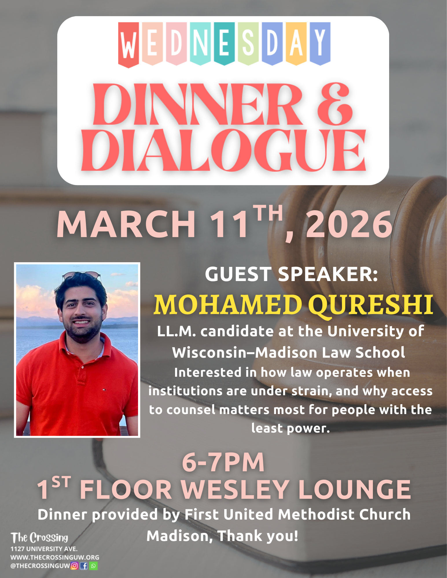 Wednesday Dinner &amp; Dialogue