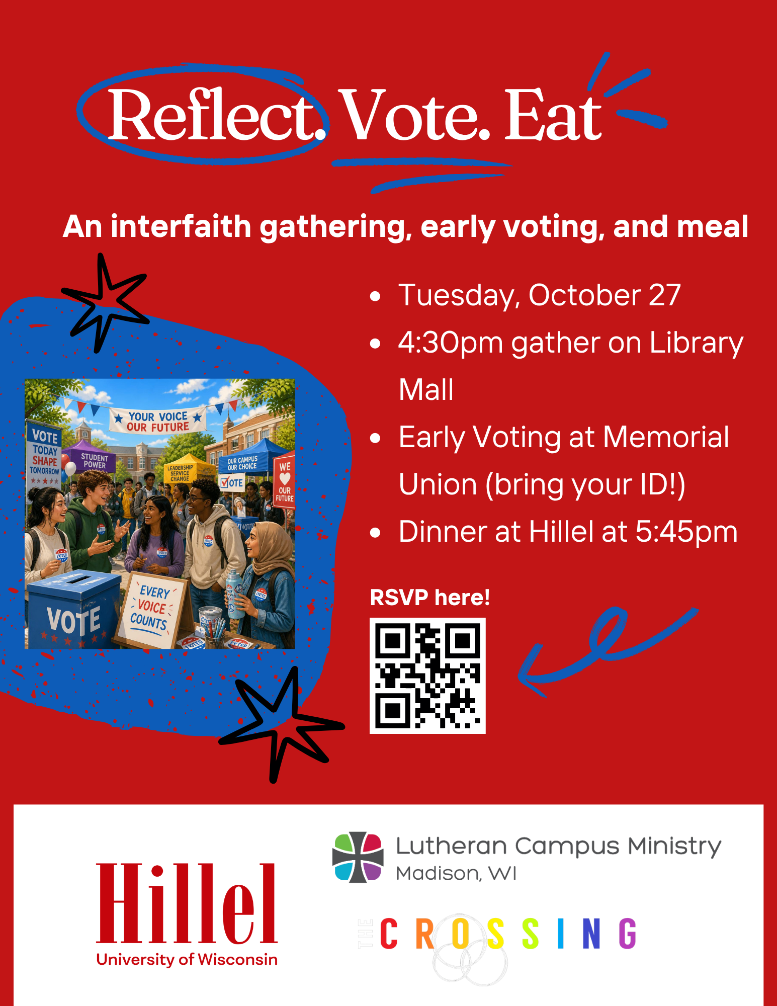 Reflect. Vote. Eat.