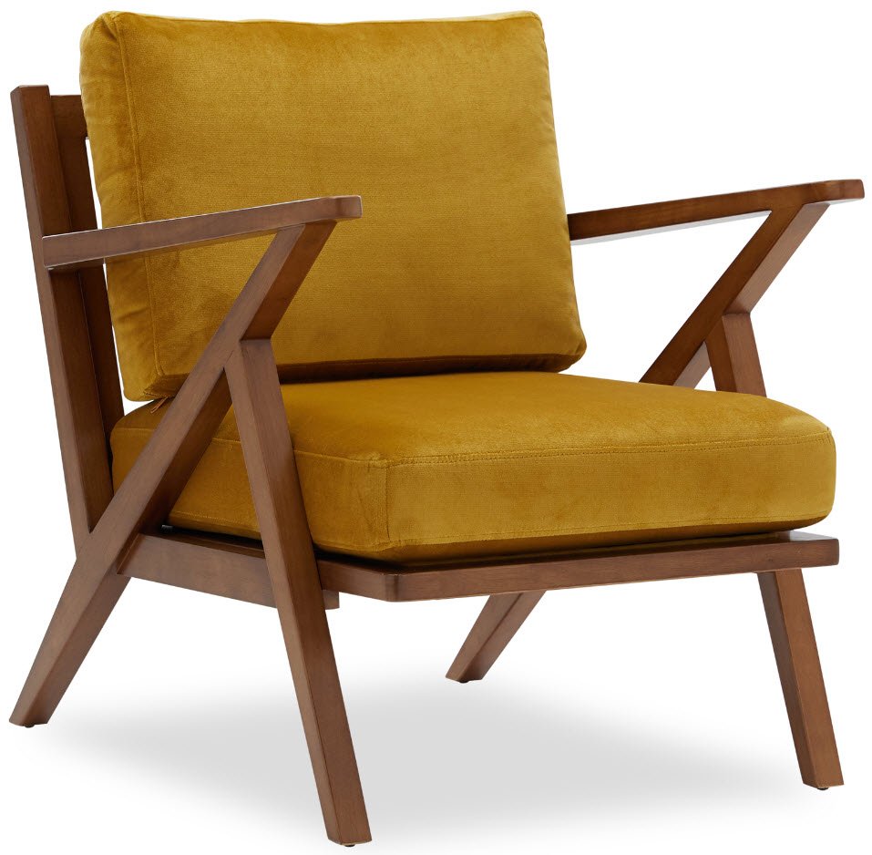 Velvet Mid-Century Accent Chair by Drew Barrymore Flower Home