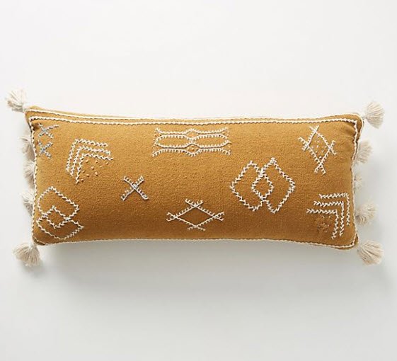 Embroidered Sadie Pillow by Joanna Gaines - Anthropologie