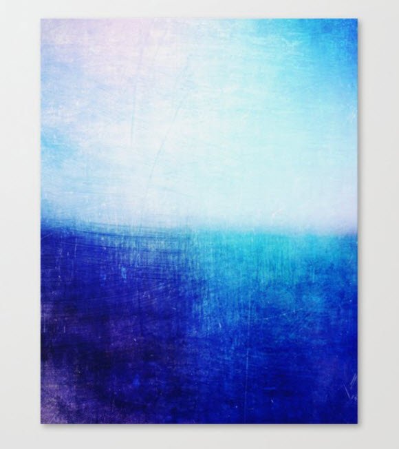 Society6 - Blue Abstract Canvas Print