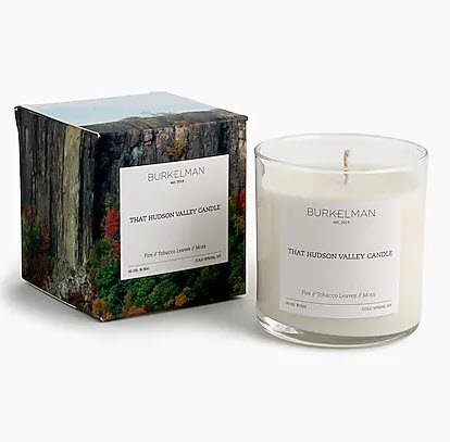 Burkelman hudson valley candle woodsy scent