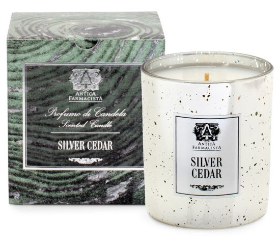 antica farmacista silver cedar candle winter fragrance